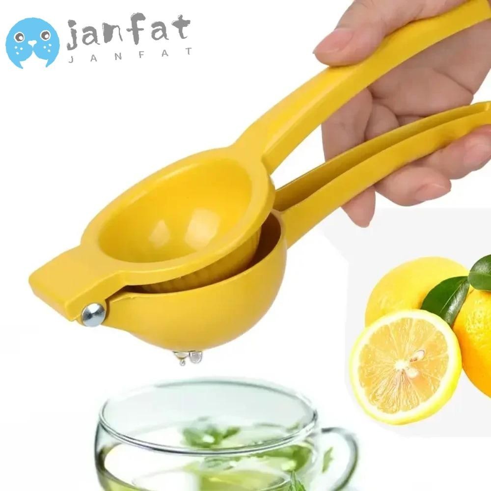 Janfat สีส้มแบบกดด้วยมือ, อลูมิเนียมอัลลอยด์ที่คั้นมะนาวแบบแมนนวล, เครื่องปั่นขนาดเล็กที่ใช้งานได้จริง Home Kitchen