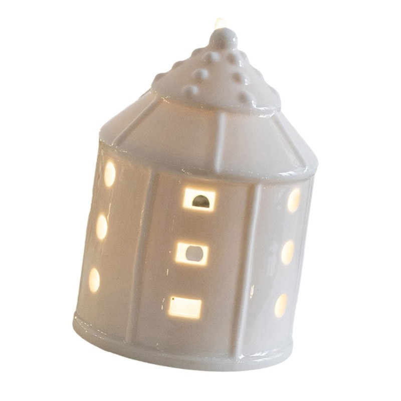 ตุ๊กตาปั้นดินเผาแบบบ้านจำลอง ไฟled 🎄 เครื่องประดับตกแต่งบ้าน ธ.ค. - รูปที่ 4