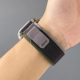 Trail Loop สายไนลอนสําหรับ Iwatch 49 มม.Ultra 3 2 Series 11 10 9 8 7 6 5 4 SE 3 2 1 45 38 40 41 42 44 46 มม.สร้อยข้อมือ Apple SmartWatch อุปกรณ์เสริม Smartwatch T800 T500 Band