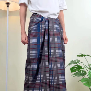 ผ้าถุงผู้ชาย ผ้าถุงคุณภาพดีสีสันสดใส ไม่ลื่นกว้าง ไม่บาง เย็บแล้ว 96ซม.ยาว116ซม.สินค้าพร้อมส่งจากประเทศไทย