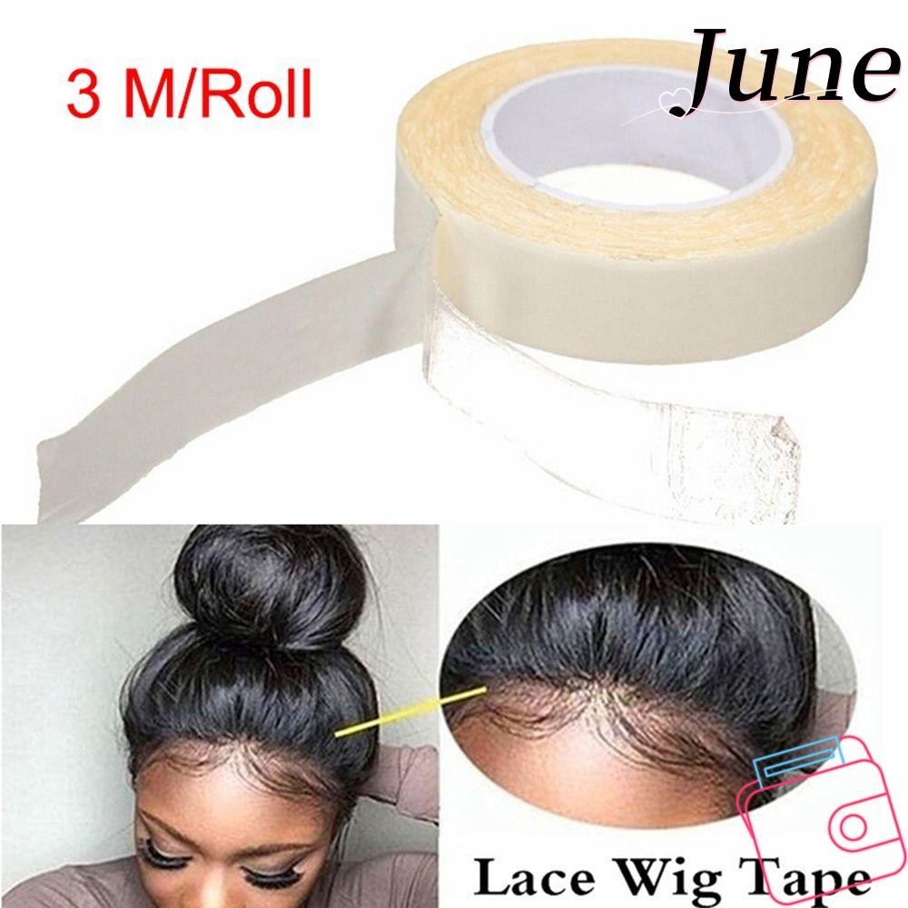 June 3.0 Metre/1 ม้วนกาวต่อผมคุณภาพสูงเหนียวติดทนนานสําหรับวิกผม Weft
