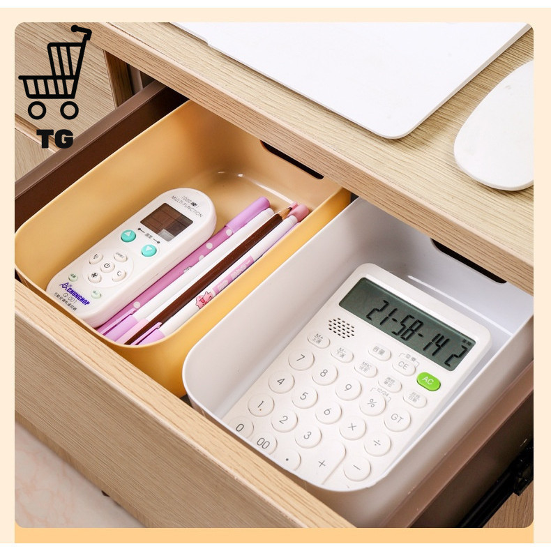 กล่องเก็บของเดสก์ท็อปสี่เหลี่ยมสำนักงานกุญแจโต๊ะเครื่องสำอางจัดตะกร้าเก็บของห้องครัวกล่องเก็บของ G2065 - รูปที่ 2