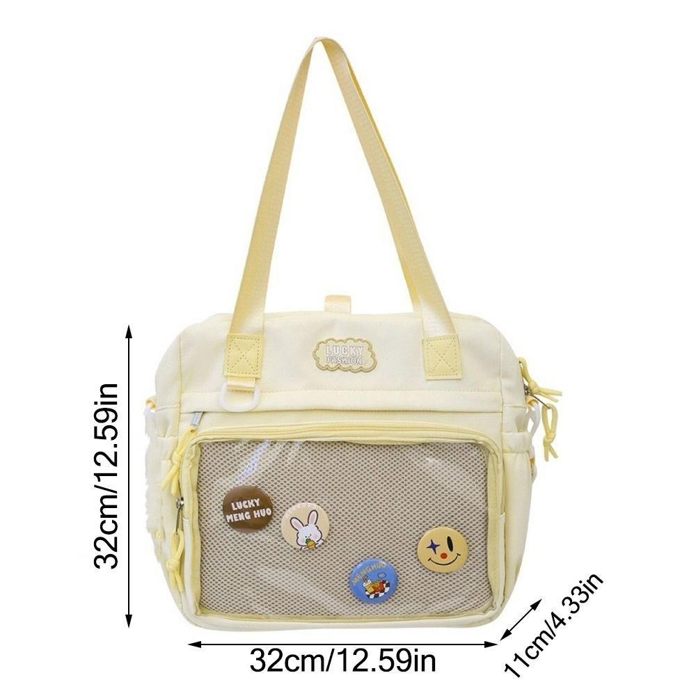Jy1 กระเป๋าเป้สะพายหลัง, กระเป๋าถือ Harajuku Reusable, ของขวัญสร้างสรรค์ไนลอนทนทาน Casual Satchels กระเป๋าสาววัยรุ่น