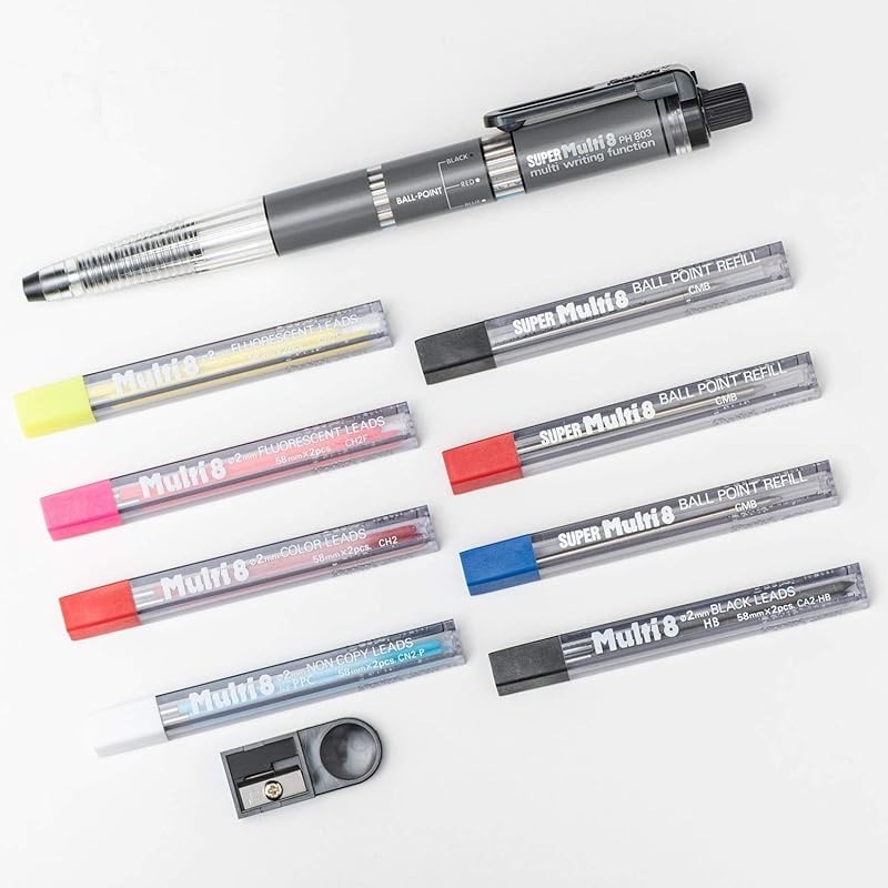 Pentel Sharp Pen Super Multi 8 Set Ph803St
