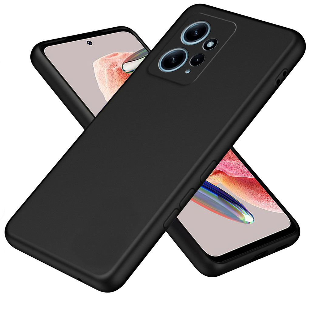 สําหรับ Redmi Note 12 4G กรณีอัพเกรดซิลิโคนเหลวที่มีขอบสี่เหลี่ยมป้องกันกล้องนุ่มป้องกันรอยขีดข่วนซับไมโครไฟเบอร์กันกระแทกบางปก
