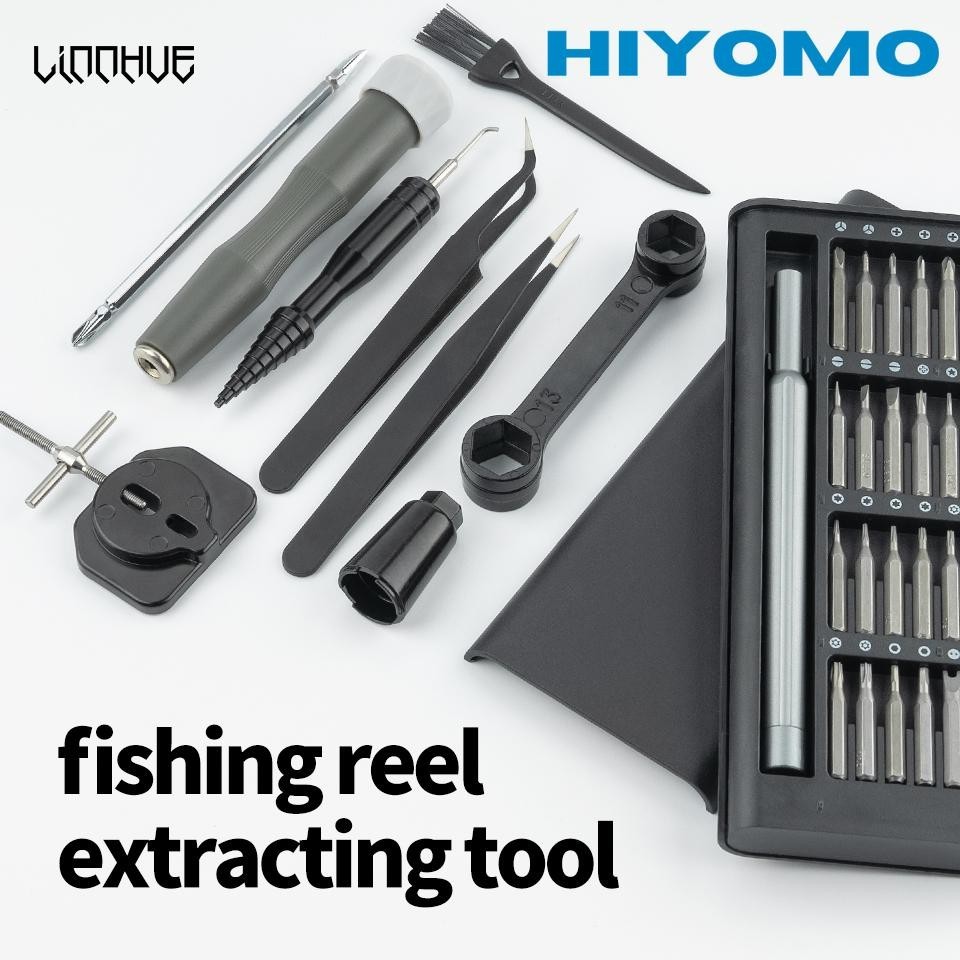 Linnhue Fishing Tackle Diy Repair Spinning Baitcasting Reel อะไหล่ถอดชิ้นส่วนตกปลา Reel Unload ชุดเครื่องมือบํารุงรักษา