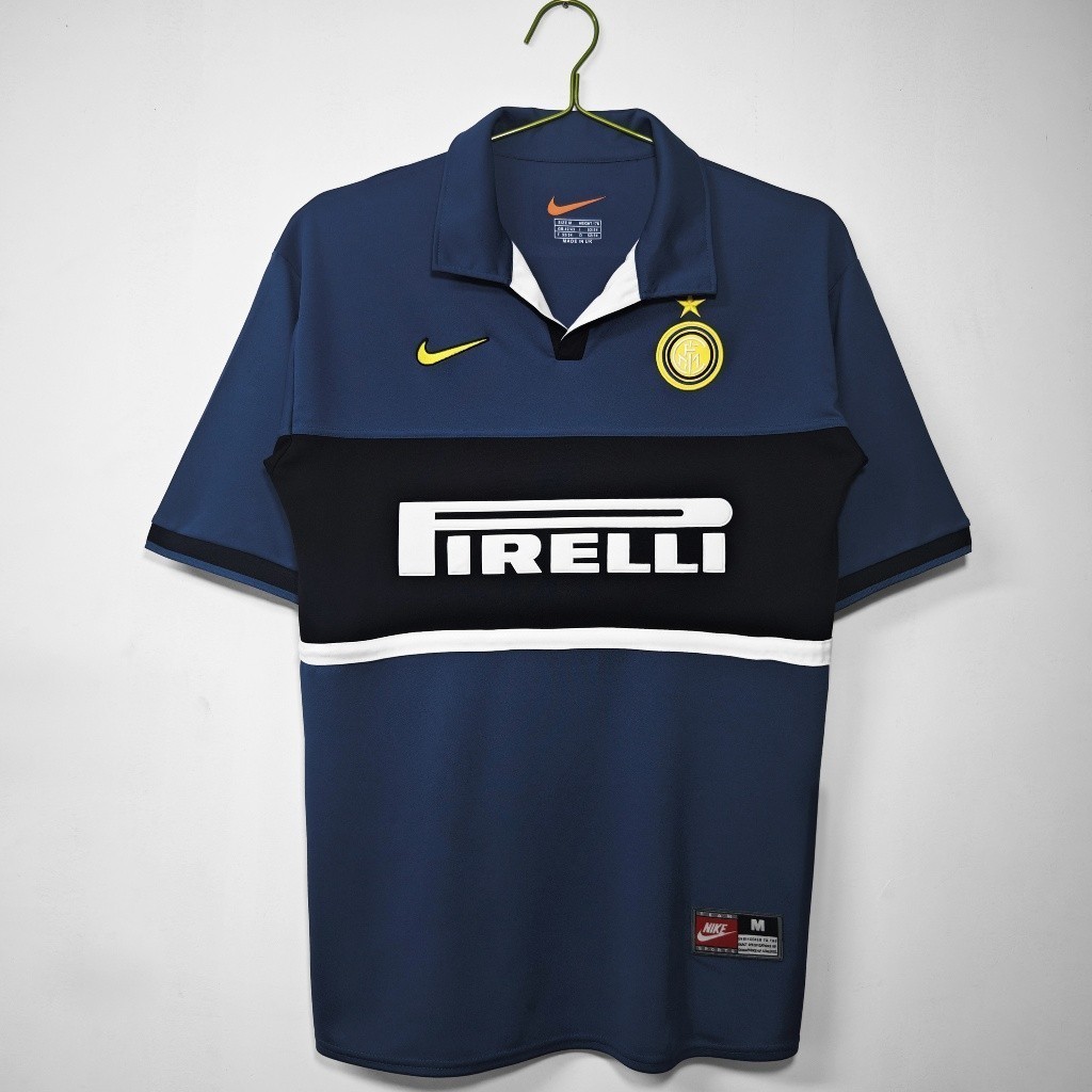 98-99 Inter Milan Third Away เสื้อฟุตบอลย้อนยุคฟุตบอล #RONALDO #BAGGIO