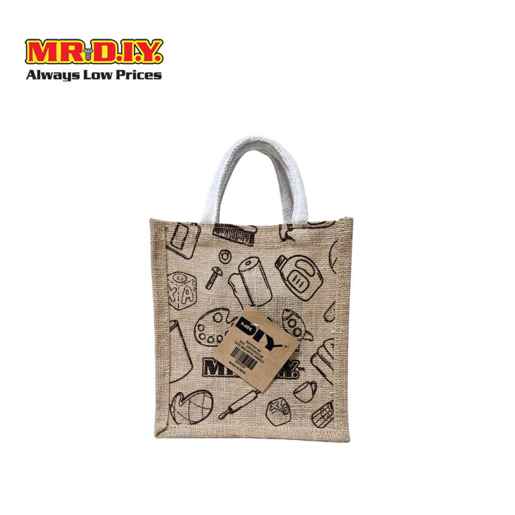 มิสเตอร์.ดี.ไอ.วาย. กระเป๋าสาน JUTE Bag ขนาด 23 x 21 x 15 ซม. (A6)