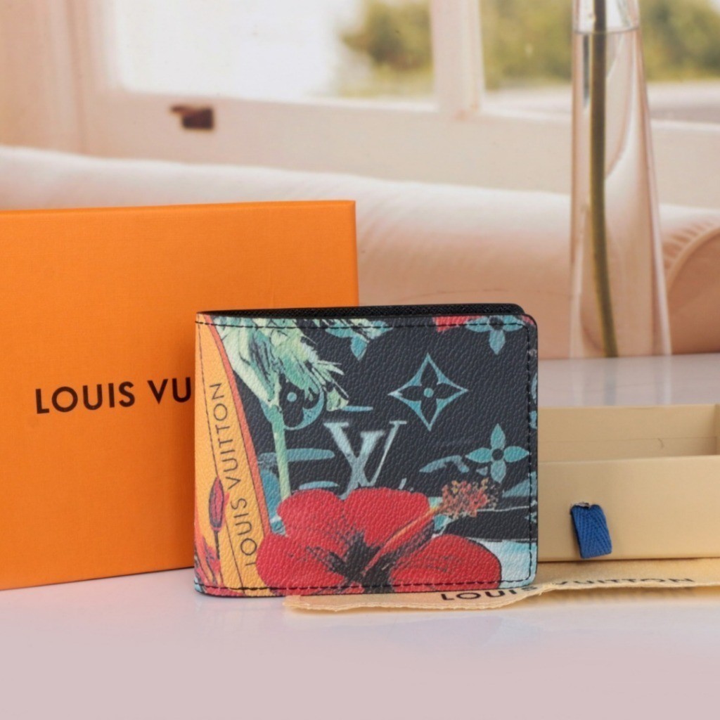 Lv New Men Fashion All-Match Short Wallet Short Clip