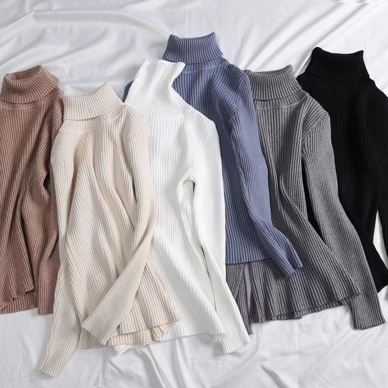 เสื้อผ้าชั้นใน โจ๊กเกอร์คอสูงของผู้หญิงถักบาง จุดต่ําสุด แฟชั่น