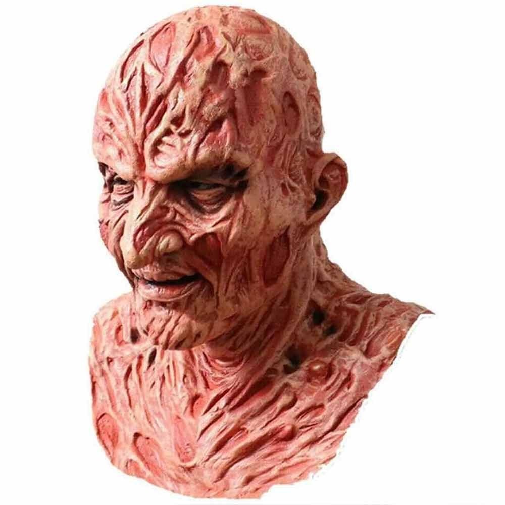 Freddy Krueger Horror Latex Fancy Dress Mask คอสเพลย์ฮาโลวีน Nightmare