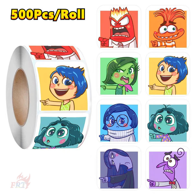 ข้างในออก Q-3 . สติ๊กเกอร์รางวัลเด็ก 500 ชิ้น/ม้วน DIY ไดอารี่ Scrapbooking ป้ายซีล Decals