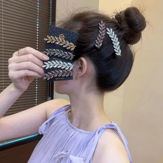 Bling Shine กิ๊บติดผมรูปข้าวสาลี Hairpin Barrettes Headwear อุปกรณ์เสริม
