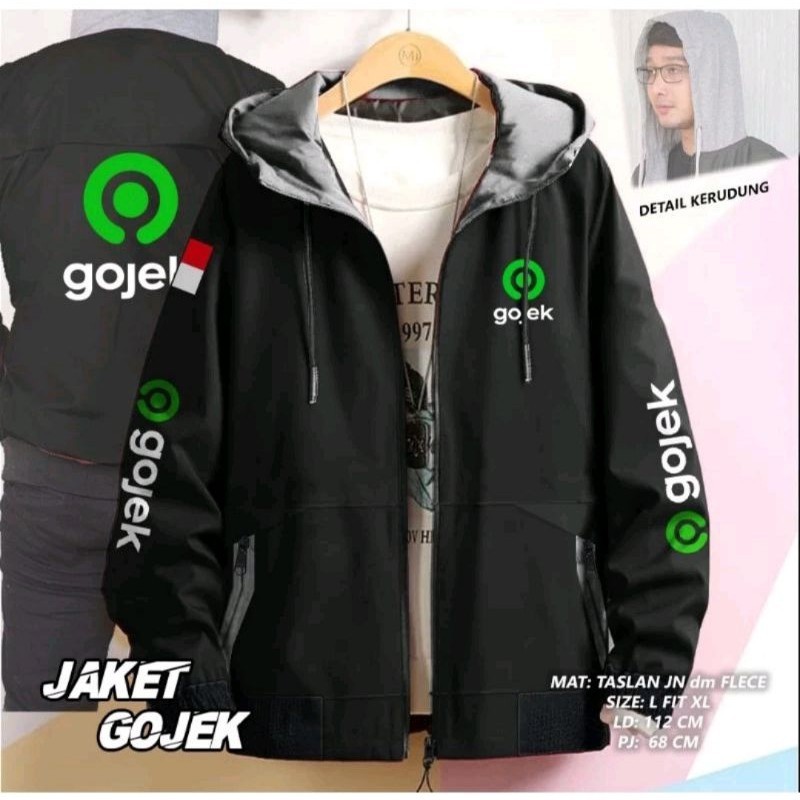 BOMBER DRIVER JACKET / GOJEK JACKET / GOJEK GOFOOD BOMBER / GOJEK MOTORCYCLE DRIVER สําหรับผู้ชายและ