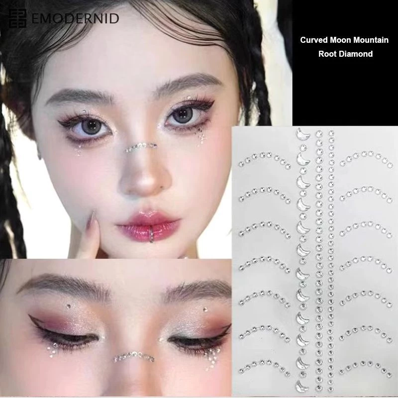 ลายดวงตา 3D สติกเกอร์รอยสักชั่วคราว มีกาวในตัว กันน้ํา สําหรับตกแต่งใบหน้า ร่างกาย เทศกาล ปาร์ตี้-em