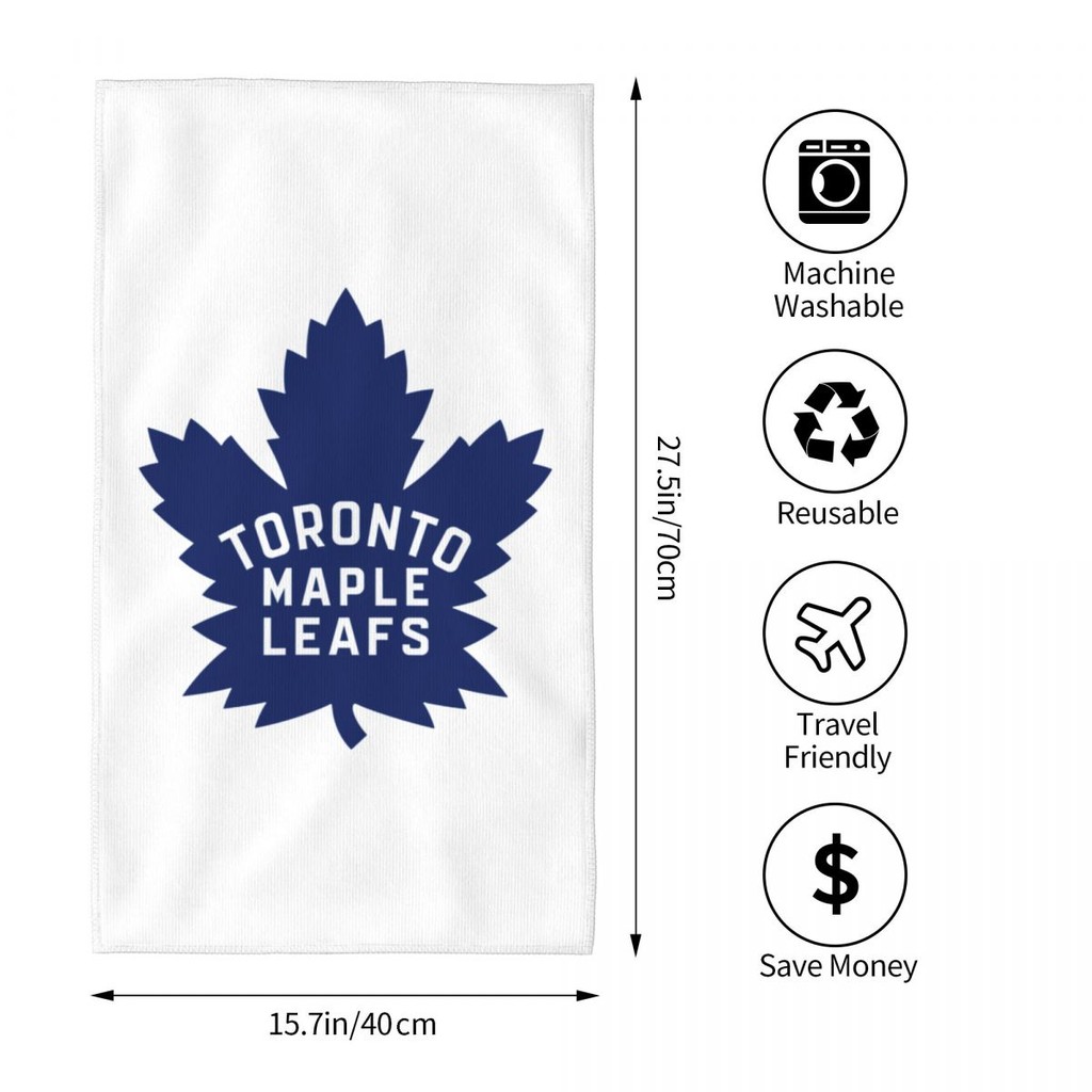 Toronto Maple Leafs โลโก้ NHL ดูดซับผ้าเช็ดตัวผ้าเช็ดตัวผ้าเช็ดตัวผ้าเช็ดตัววิ่งออกกําลังกายผ้าเช็ดต