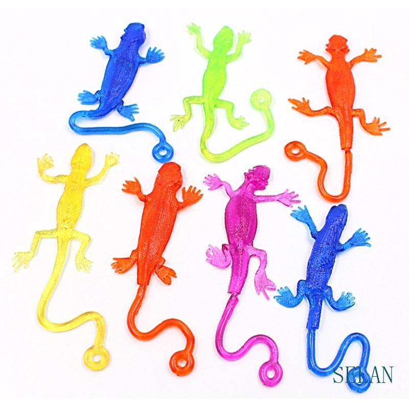 Selan ตลก Fidget ของเล่น Sticky Lizard ของเล่นสําหรับ w เชือกยืดหยุ่น Easy Stick สําหรับพื้นผิวแบนแปลก Decompressing Gag Toddle