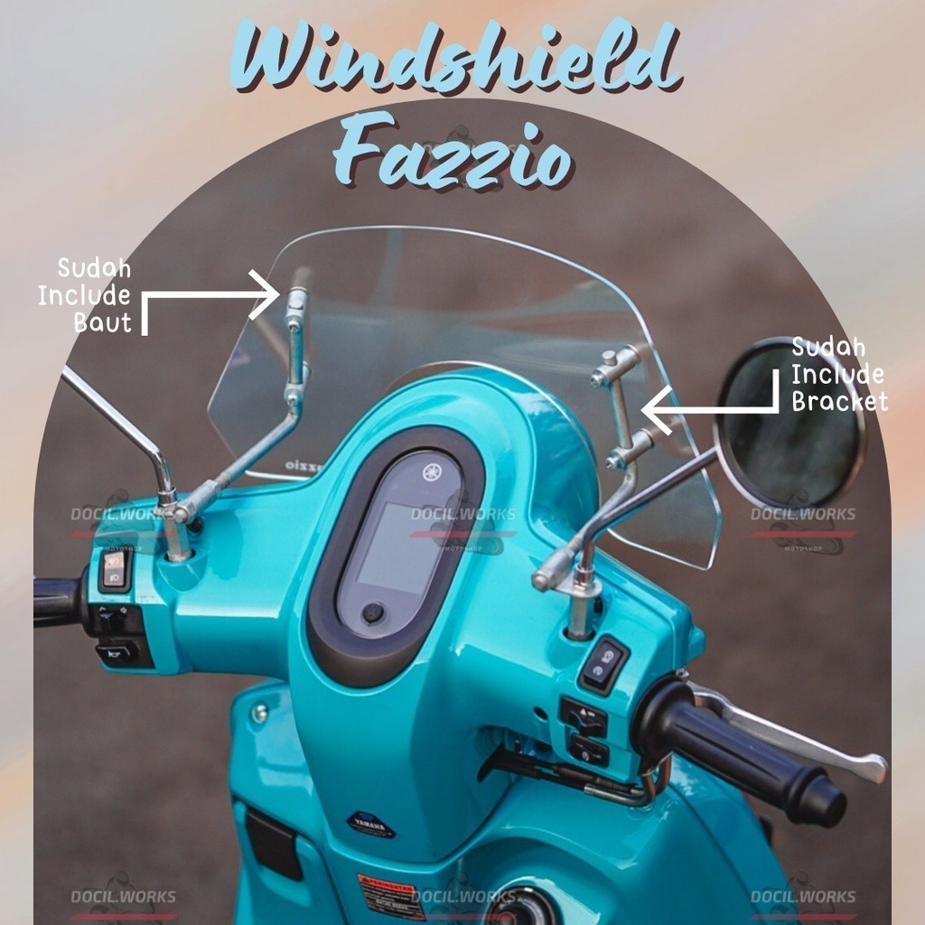 VISOR FAZIO 125 กระจกบังลม Fazzio 125 Shield Fazzio VISOR FAZIO CS ONE