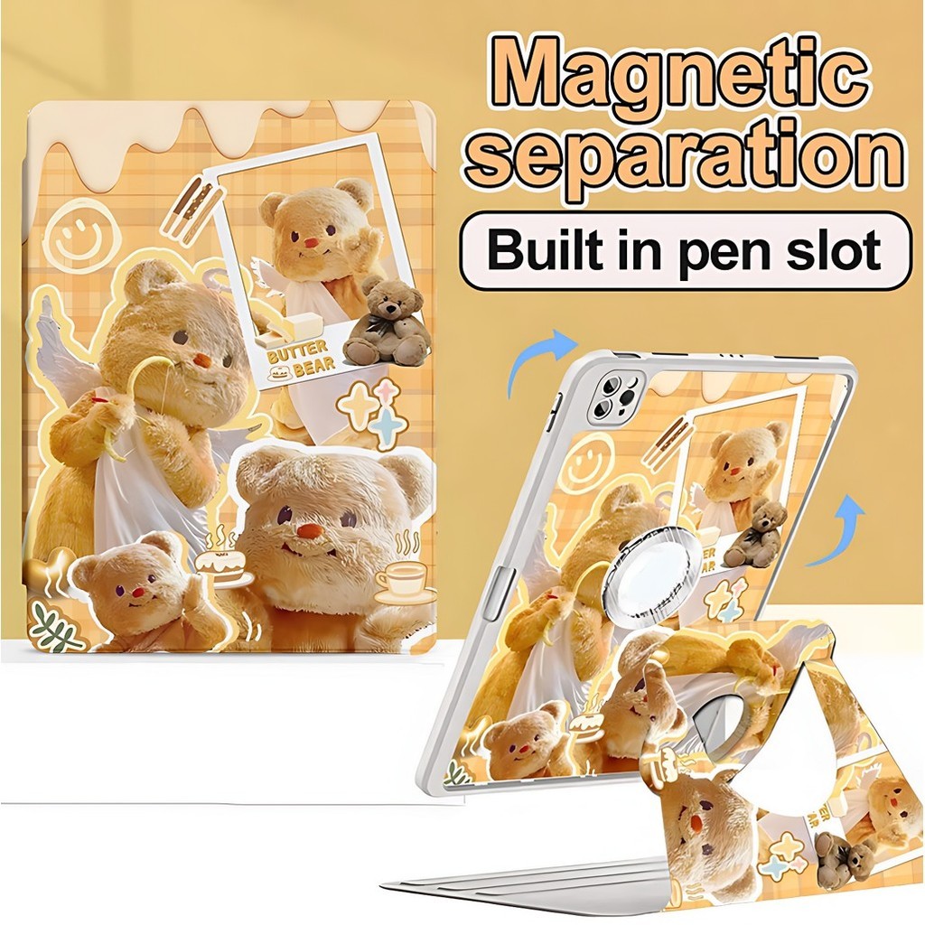 【2in1 ถอดออกได้ เคสไอแพด】Powerful Magnetic Attraction Air6 Air5 Air4 Gen10 gen9 gen8/7 gen6/5 pro11 pro12.9 pro13 mini6