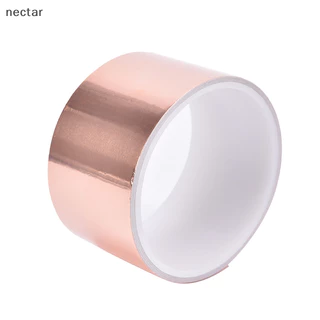 TAR 50 มม. x EMI เทปฉนวนฟอยล์ทองแดง Conductive Self กาว Barrier กีตาร์ใหม่ N