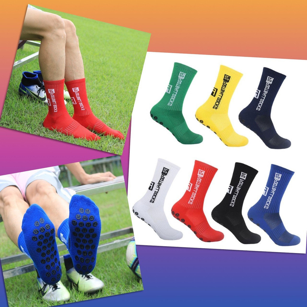 👉 ถุงเท้าฟุตบอล FS มีปุ่มกันลื่น ถุงเท้าวิ่ง สีพื้น มาตรฐาน Free Size ถุงเท้ากีฬา ผ้าเกรดดีพรีเมี่ยม 👉