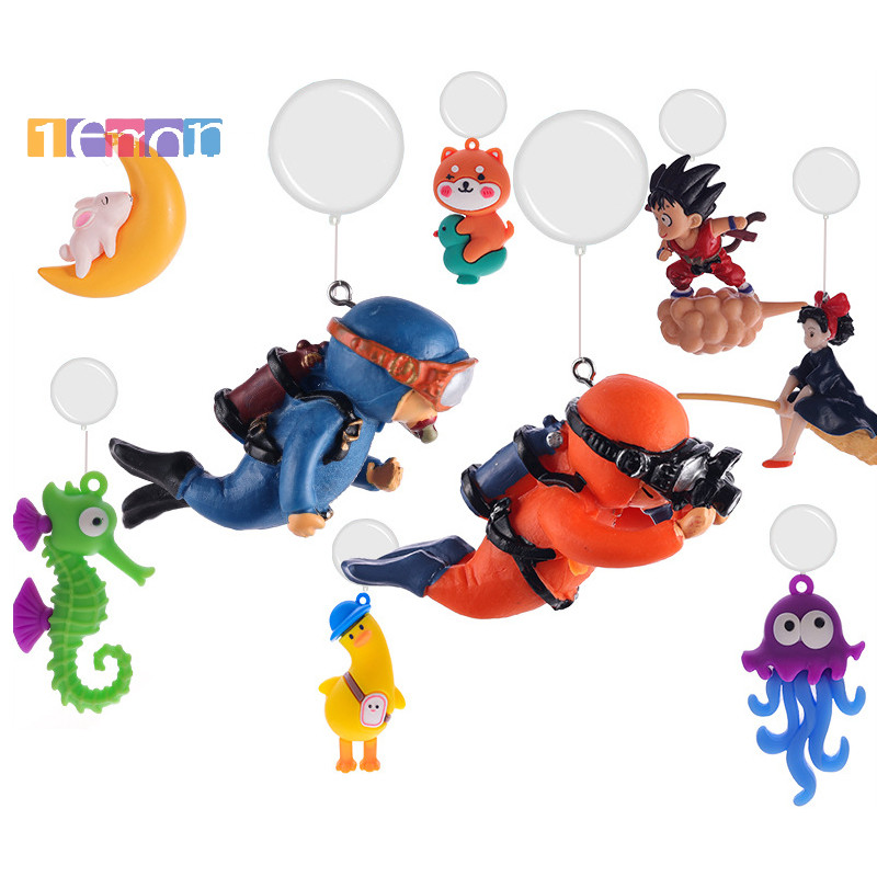 [Lemon] อุปกรณ์ตกแต่งตู้ปลา Interesg Floag ตกแต่งลอยตุ๊กตาภูมิทัศน์เครื่องประดับปลาตกแต่ง Aquarium อุปกรณ์เสริมใหม่