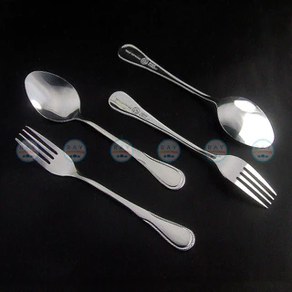 Jaguar ช้อนส้อม(6คู่) 2.0-2.5 มม. ลายโซเฟีย/นิโคล/ฟรีทไลน์ ตราจากัวร์ ช้อนส้อมสแตนเลส ช้อนส้อมร้านอาหาร ช้อนส้อมแบบหนา