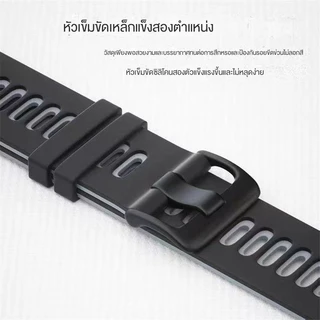 สายนาฬิกาHuawei GT5/Gt2e/Gt4/GT3/GT2/GT3pro/watch 2/2e/3/3pro/4/budsชิลิโคนสองสีสายนาฬิกา20mm22mm