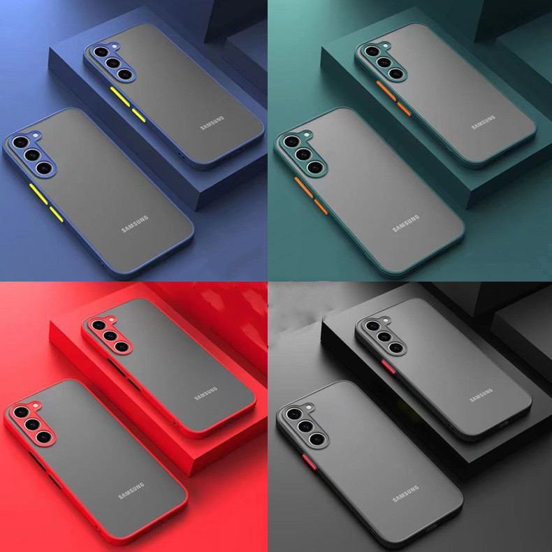 เคสขอบสี Samsung A05 A05S A55 A35 A25 A15 A14 A24 A34 A54 5G A06 A16 A04 A04S A03 A03S A02 A02S A12 เคสผิวด้าน