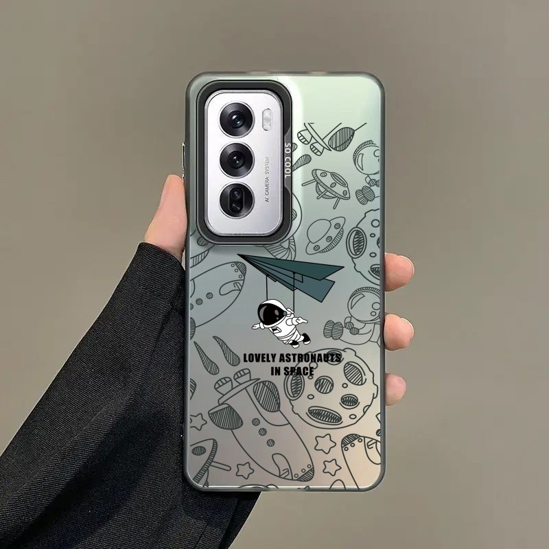[คลังสินค้าพร้อม]เลเซอร์เคสโทรศัพท์สําหรับOPPO Reno 12 11 10 Pro 5G 11F 8T 8Z 7Z 6 5G 5 4GกรณีMatte Anti Drop Softฝาครอบป้องกันรูปแบบNo. 16