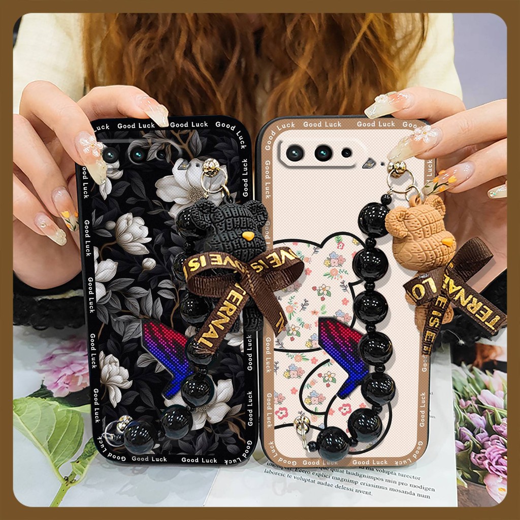 Bear bracelet phone case Phone Case For Asus ROG Phone5/5S/5Pro/5UltimateZS673KS Back Cover soft cas