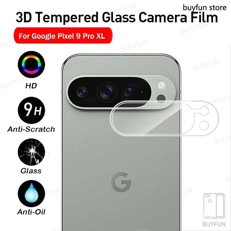 สําหรับ Google Pixel 9A 9 Pro XL Pixel9 Pixel9pro Goog9 3D เลนส์แก้วกล้องป้องกันฟิล์ม Hard glass Pro