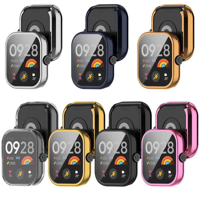 สําหรับ เคส Redmi Watch 5 Active / Redmi Watch 5 Lite / Redmi Watch 4 / Redmi Watch3 Active / Redmi Watch 3 โปร่งใสป้องกันกรณีซิลิโคน tpu ปกอ่อนอุปกรณ์เสริมครอบคลุมเต็มรูปแบบ