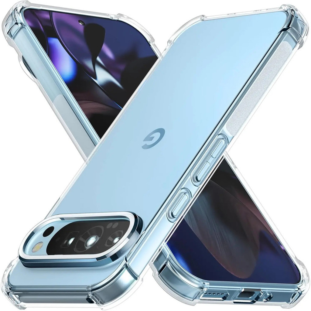 Crystal Clearfor Google Pixel 9 Pro XL 6.8 นิ้ว GGX8B GZC4K GQ57S เจลยางนุ่ม Jelly Case โปร่งใสทหารเ