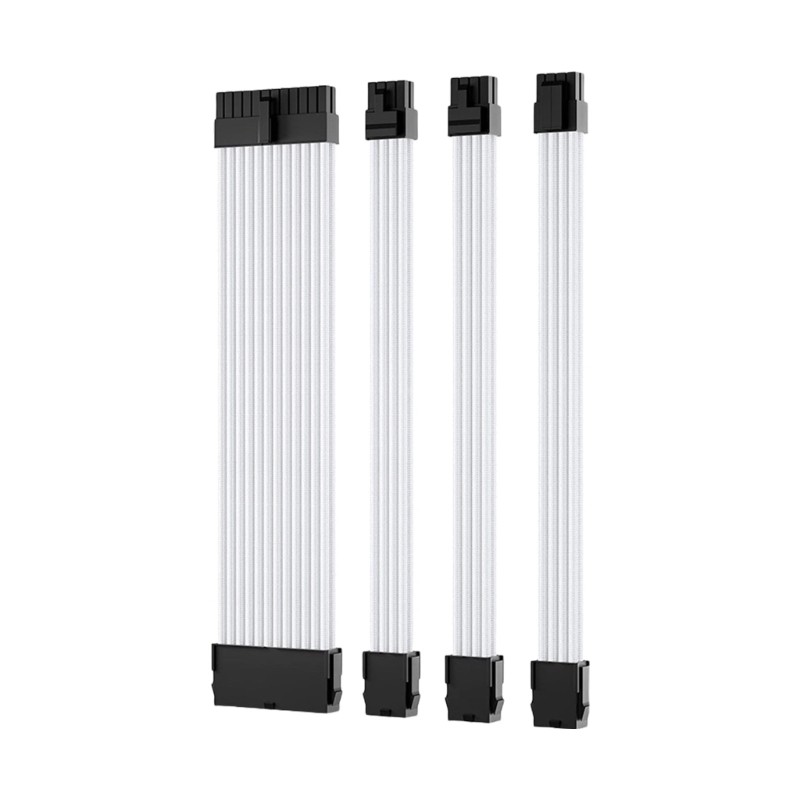 Homeiu Modular สายไฟชุดสําหรับคอมพิวเตอร์ ATX24Pin PCIE 6+2Pin CPU 8P