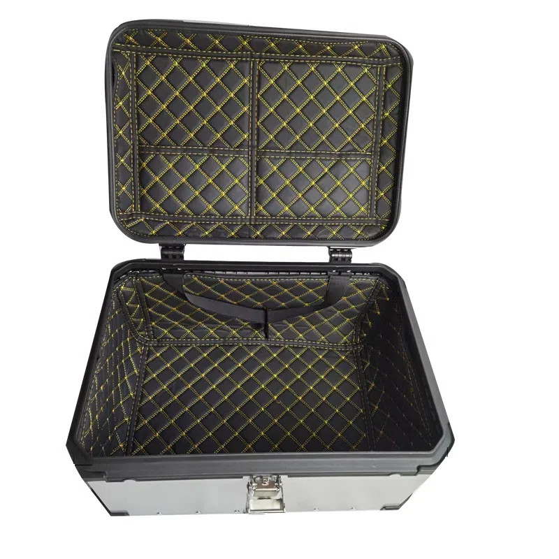สําหรับ Universal 36L 40L 43L 45L 55L 65L รถจักรยานยนต์หางกล่อง Liner Top กล่อง Trunk Cargo Liner ฝาครอบ PU หนัง