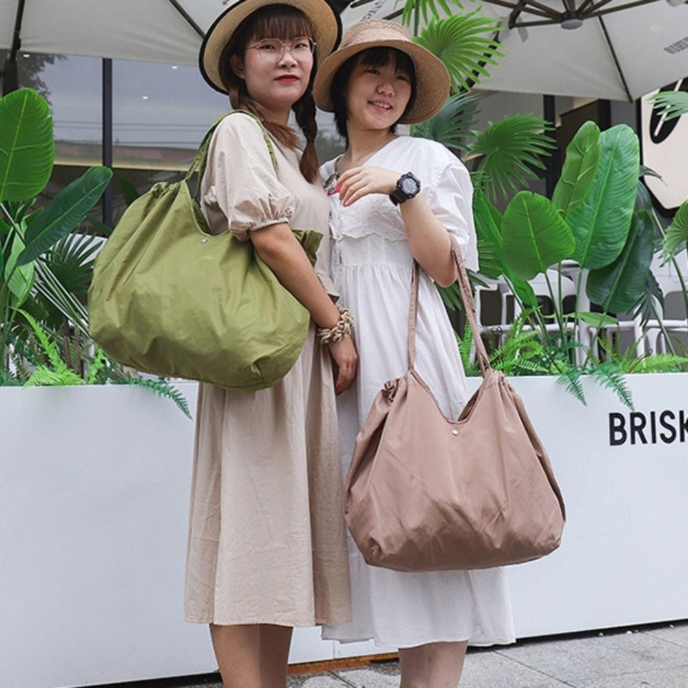 Keepin กระเป๋า Eco แบบพับได้, กระเป๋าสะพายไหล่แบบพกพาพับกระเป๋าช้อปปิ้ง, กระเป๋าถือความจุขนาดใหญ่แบบใช้ซ้ําได้เป็นมิตรกับสิ่งแวดล้อมถุงเก็บของชํากลางแจ้ง