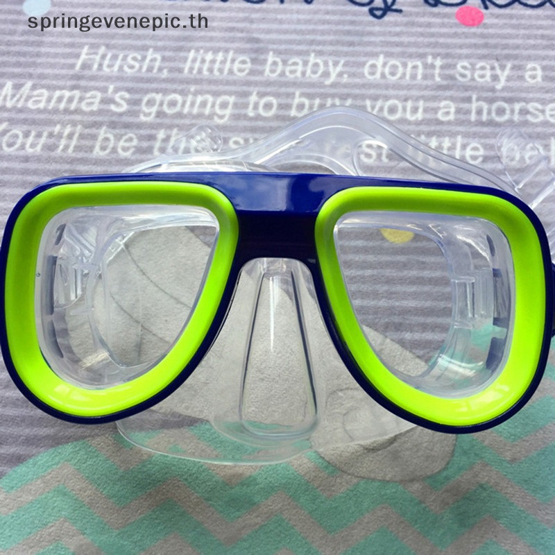 Springevenepic เด็กเด็กชุดดําน้ําตื้นหน้ากากแว่นตาว่ายน้ําแว่นตาพร้อมท่อหายใจแห้งอุปกรณ์ท่อดําน้ําเกียร์ใหม่