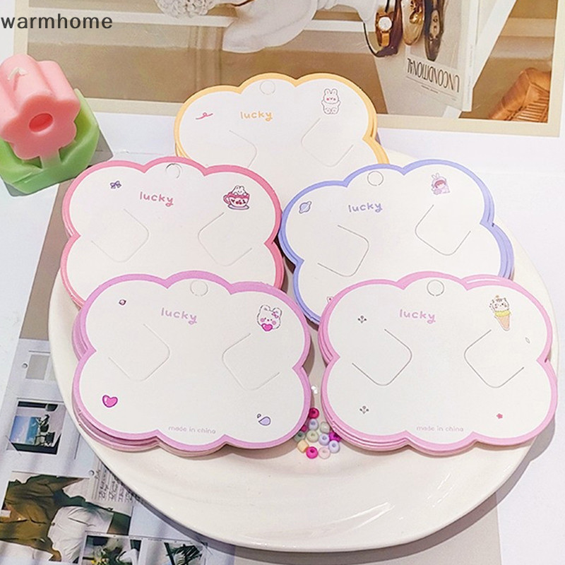 [บ้านที่อบอุ่น] 100ชิ้นกิ๊บติดผมน่ารักเครื่องประดับการ์ดแสดงว่างเปล่าบัตรกระดาษคราฟท์กิ๊บราคาแท็กกิ๊บบรรจุภัณฑ์กระดาษแข็งโฮลใหม่สต็อ