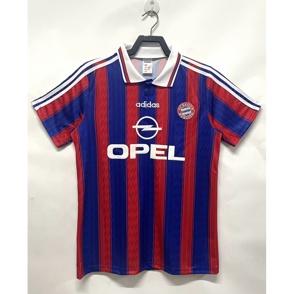 9567 บาเยิร์นเหย้าย้อนยุคฟุตบอลเสื้อกีฬาด้านบนเสื้อยืดแขนสั้น