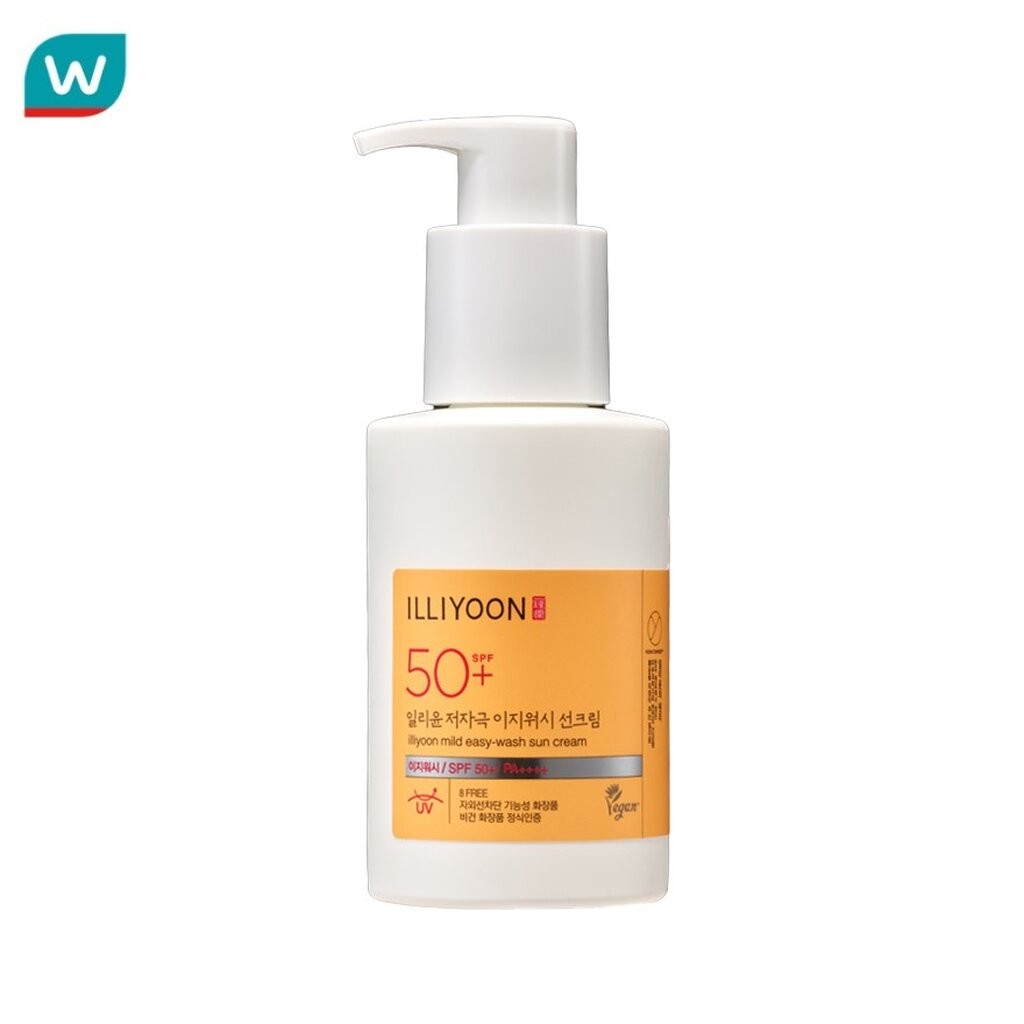 ILLIYOON อิลลิยูน มายด์ อีซี่-วอช ซัน ครีม SPF50+ PA++++ 150 มล. ครีมกันแดดผิวหน้าและผิวกาย