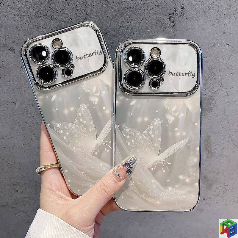 Dream angel Butterfly สําหรับ Apple 15/16promax เคสโทรศัพท์ iphone14plus 11/12/13Pro Max Xsmax ขั้นสูง Electroplated รวมทุกอย่างป้องกันกรณี