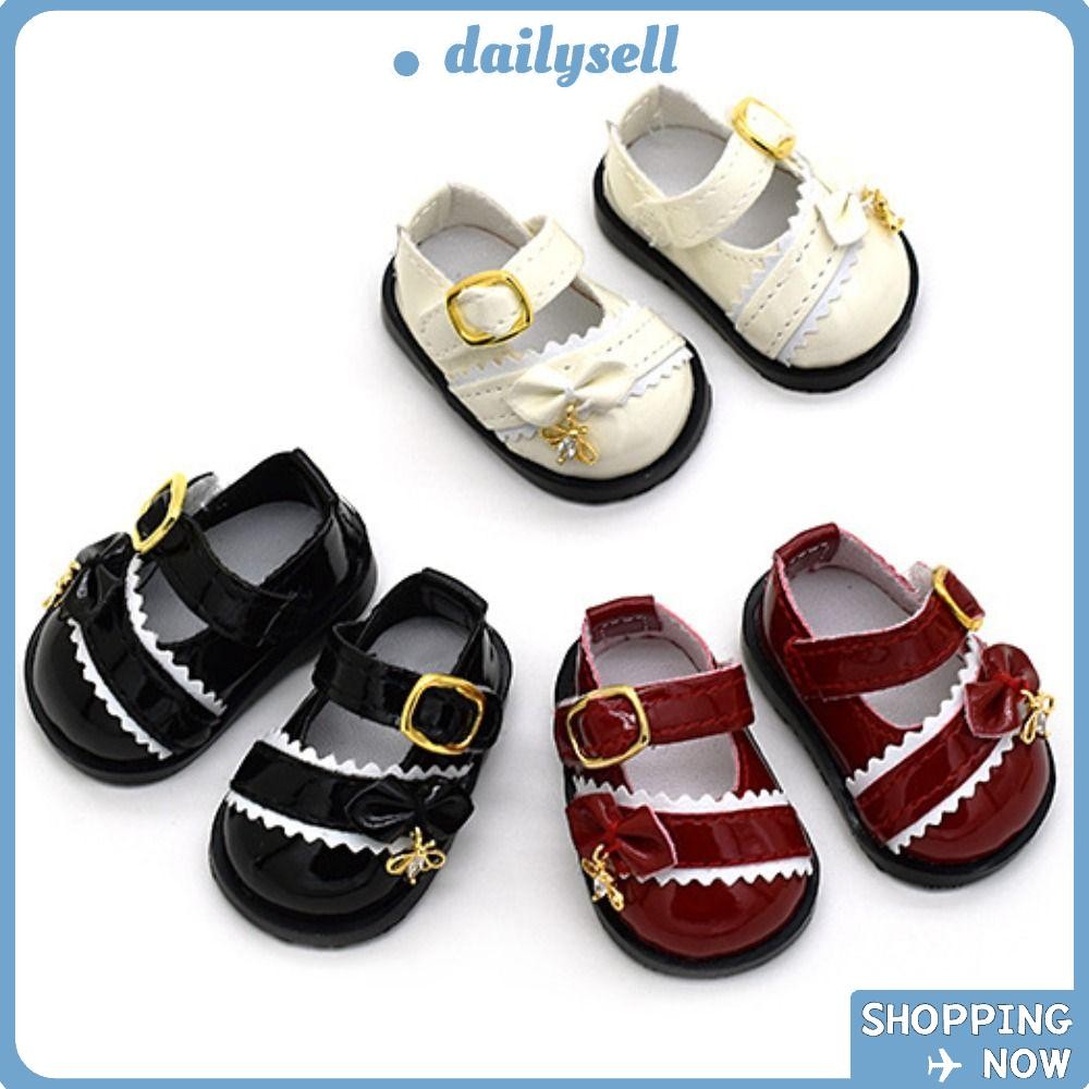 Daily Baby Doll Shoes, PU Leather Cute PU Leather Shoes, Childrens Gifts Cartoon Handmade Doll Cosplay Accessories for Labubu 17cm