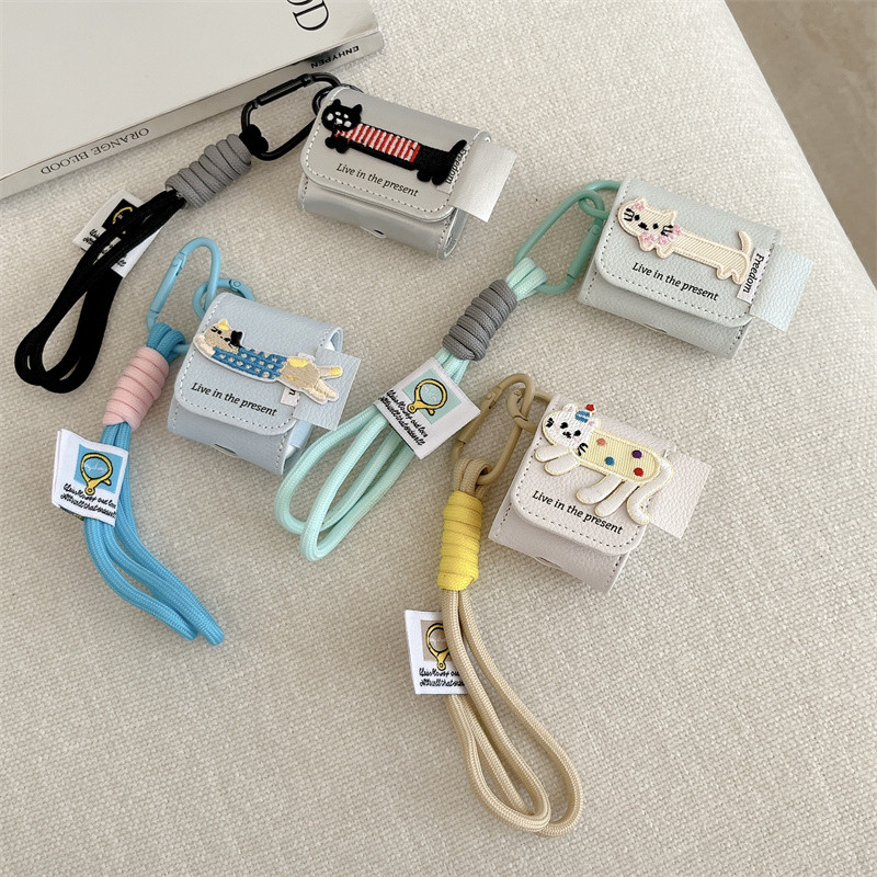 แมวปักเหมาะสําหรับ Airpods1/2 3 Pro Pro2 Airpods4 ชุดหูฟังไร้สายบลูทูธป้องกันกรณี Air Pods Pro 3 หูฟังป้องกันกรณี
