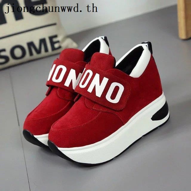 Xiaoyulu รองเท้าผ้าใบส้นสูงสำหรับผู้หญิง