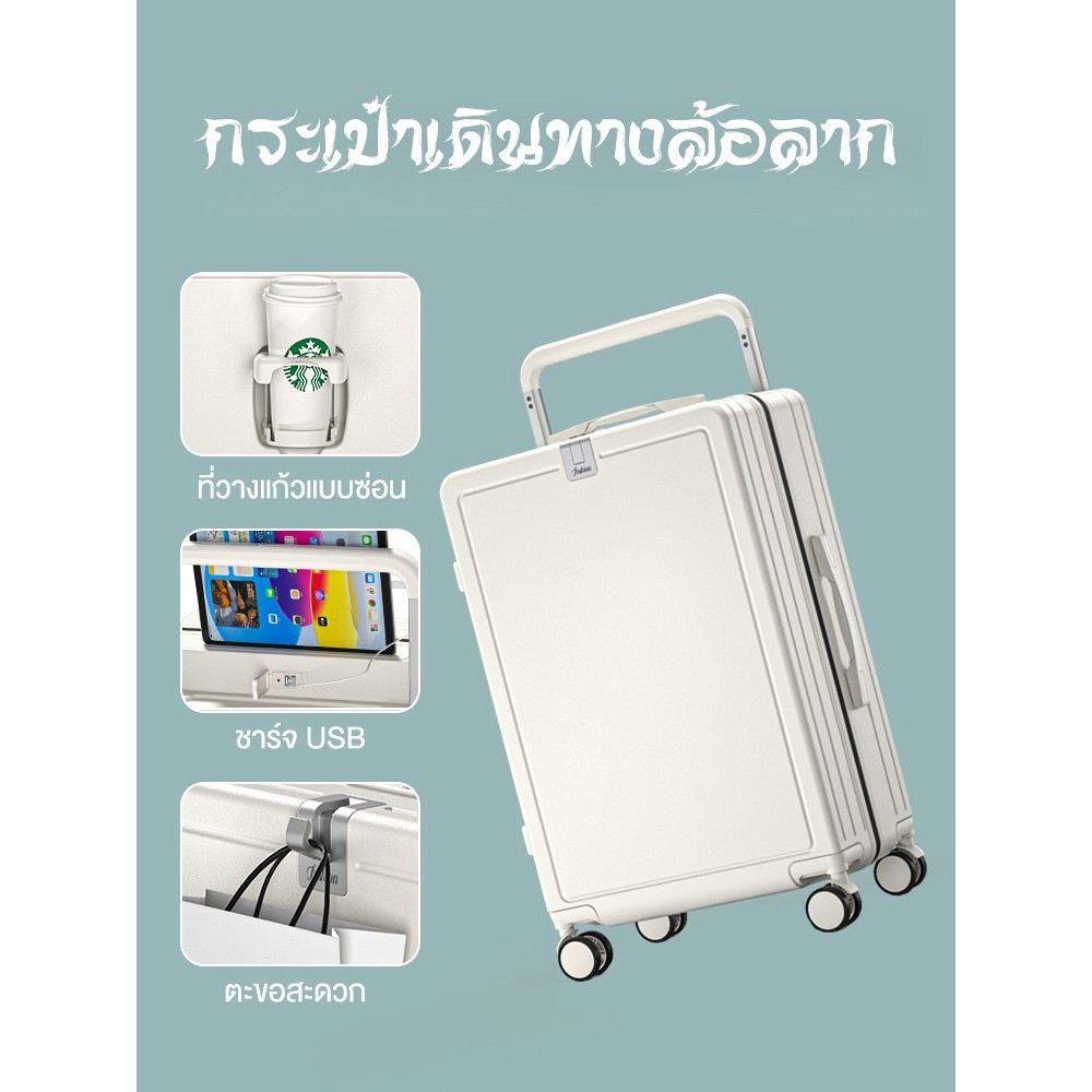 LVNI กระเป๋าเดินทาง กล่องใส่รหัสเดินทาง กระเป๋าขึ้นเครื่อง ล้อเลื่อนเงียบ 360° ป้องกันรอยขีดข่วน