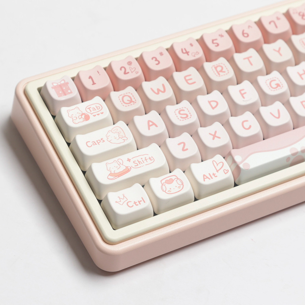 Pbt keycaps Party ลูกแมว Keycap แมว MAO สูงน่ารัก MAC ระเหิด HI75 HI8 x75 k99 F99 104 F87 f75