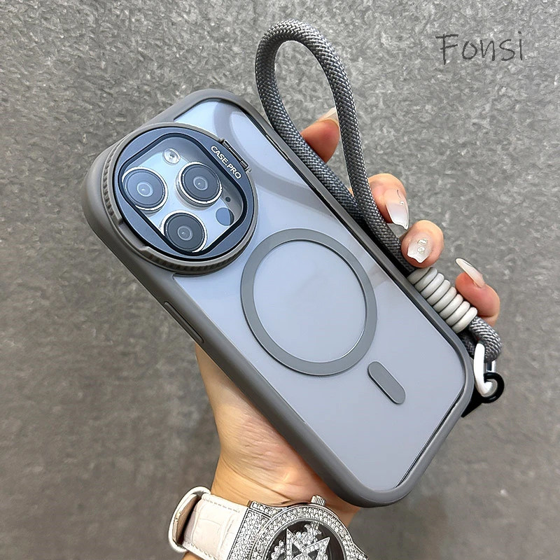 วงเล็บที่มองไม่เห็นโปร่งใสพร้อมเคสโทรศัพท์เชือกเส้นเล็กสําหรับ ไอโฟน 15 14 บวก 13 12 11 มือโปร สูงสุด
