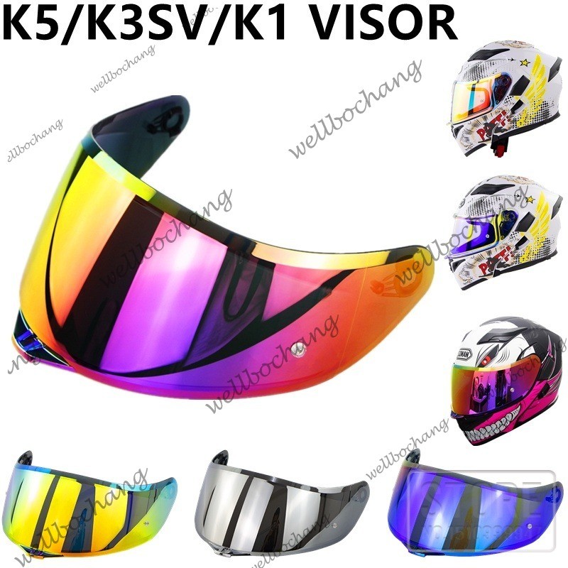 ใหม่ K5 หมวกกันน็อค Visor สําหรับ AGV K1 K3SV AGV K5 Capacete เลนส์โล่หมวกกันน็อครถจักรยานยนต์แบบเต็