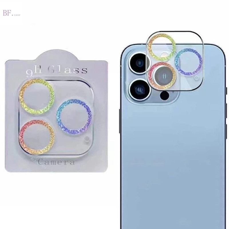 3d HD Glitter Anti Scratch เลนส์ฟิล์มสําหรับ IPhone 16 Pro Max กระจกนิรภัยป้องกันการระเบิดกล้อง